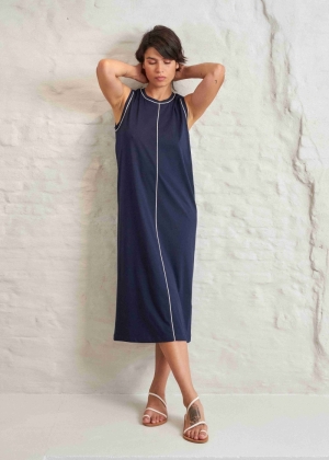 JERSEY KLEED ZONDER MOUWEN DEEP BLUE