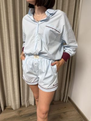 PYJAMA SHORT 803 LICHTBLAUW