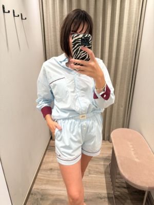 PYJAMA SHORT 803 LICHTBLAUW
