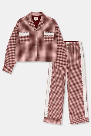 PYJAMA LANG 969 BORDEAUX RU
